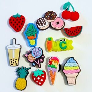 12 Food Croc Charms Shoe Charm Jibbit Disney Croc Charms